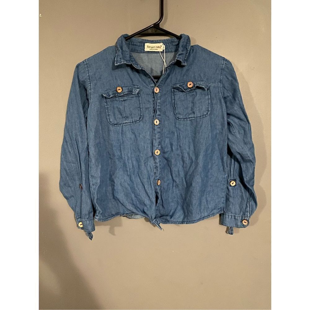 Samgami Baby Long Sleeve Button Up Top Size Medium